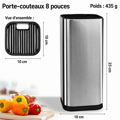 Porte-hachoir à couteaux drainable